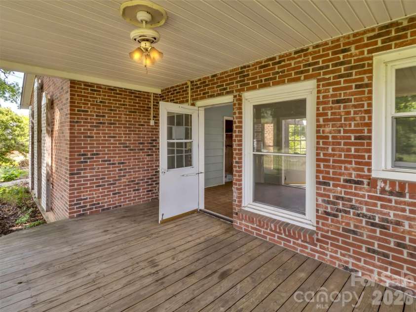 17 Hickory View Lane, Canton, NC 28716.  MLS# CAR4380208, YatesRealty ID 25090. Back proch