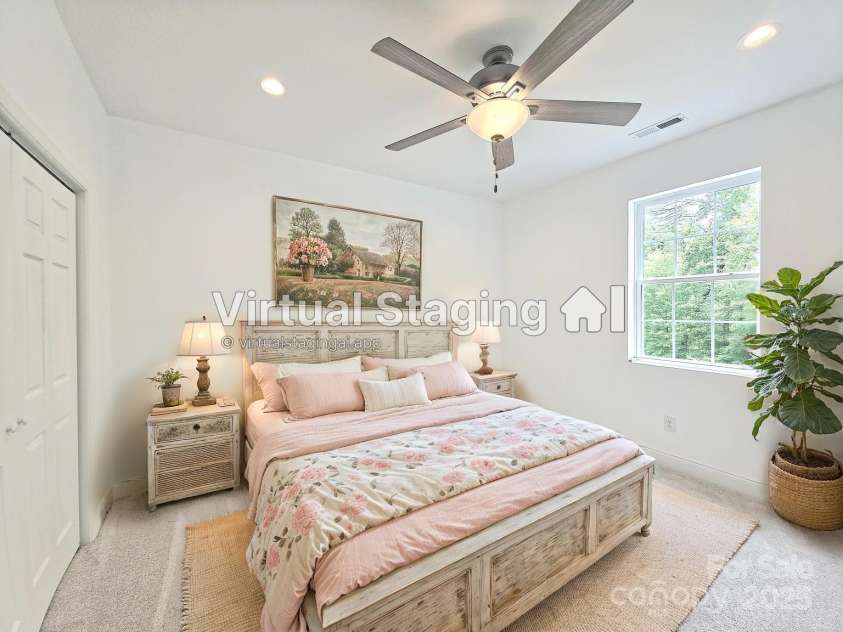 690 Settlers Trail, Mars Hill, NC 28754.  MLS# CAR4259983, YatesRealty ID 25096. Bedroom 2 Upstairs - Virtually Staged