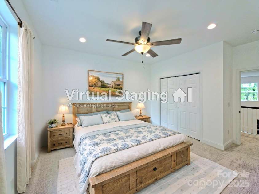 690 Settlers Trail, Mars Hill, NC 28754.  MLS# CAR4259983, YatesRealty ID 25096. Bedroom 3 Upstairs - Virtually Staged