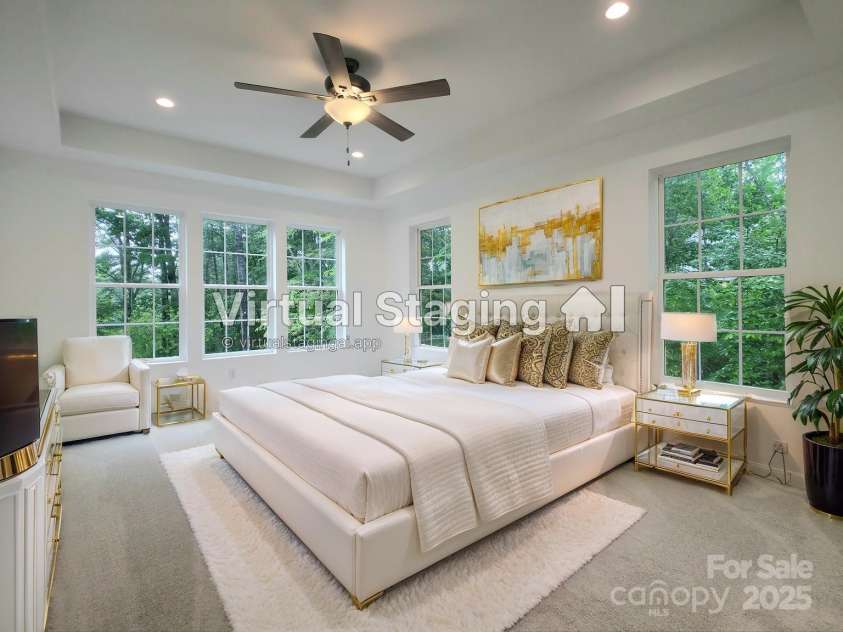 690 Settlers Trail, Mars Hill, NC 28754.  MLS# CAR4259983, YatesRealty ID 25096. Primary Bedroom- Virtually Staged