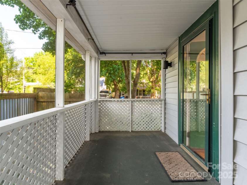 41 Princeton Drive, Asheville, NC 28806.  MLS# CAR4259252, YatesRealty ID 25100. Screened porch for morning coffee