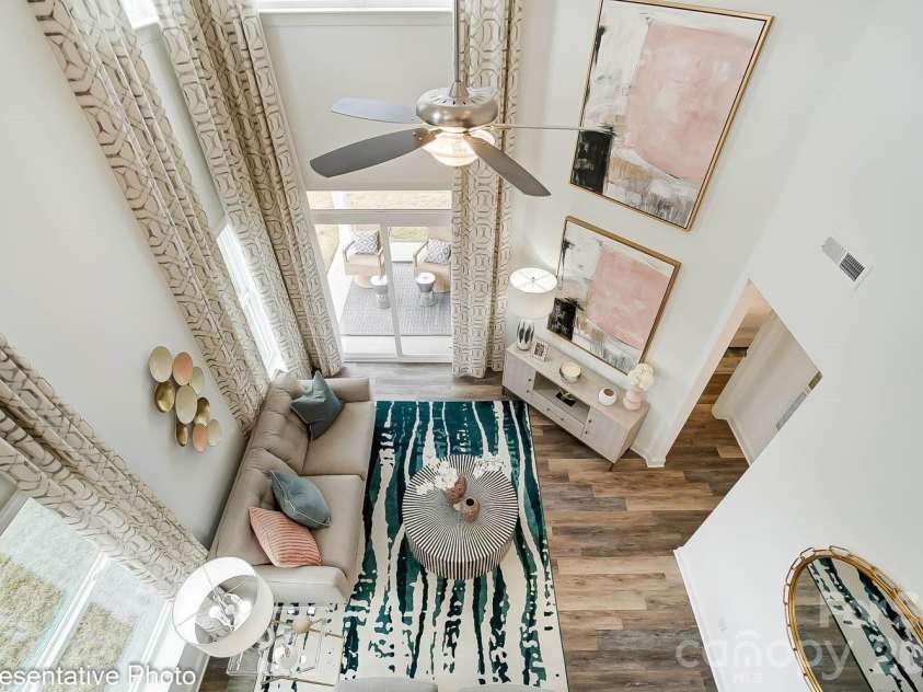 4376 Black Court, Harrisburg, NC 28075.  MLS# CAR4372499, YatesRealty ID 25104. Family Room from above