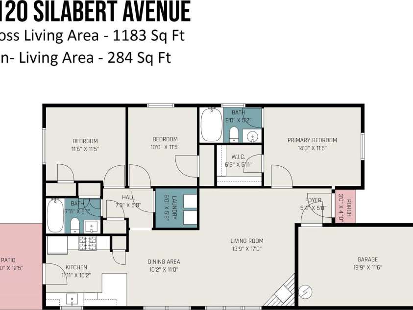 5120 Silabert Avenue, Charlotte, NC 28205.  MLS# CAR4223242, YatesRealty ID 2511. 