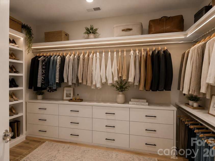 78 Grace Estates Drive, Marion, NC 28752.  MLS# CAR4258253, YatesRealty ID 25119. Virtually staged closet