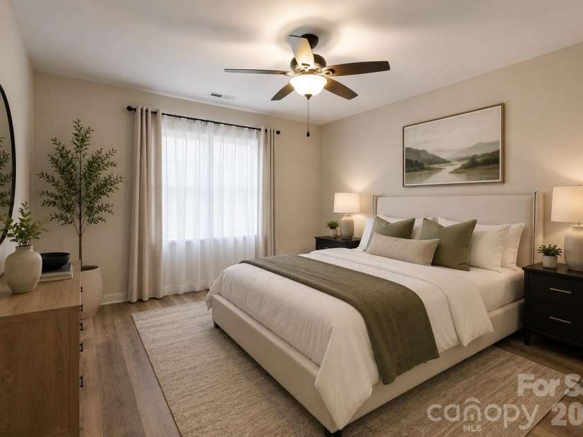 78 Grace Estates Drive, Marion, NC 28752.  MLS# CAR4258253, YatesRealty ID 25119. Virtually staged lower bedroom
