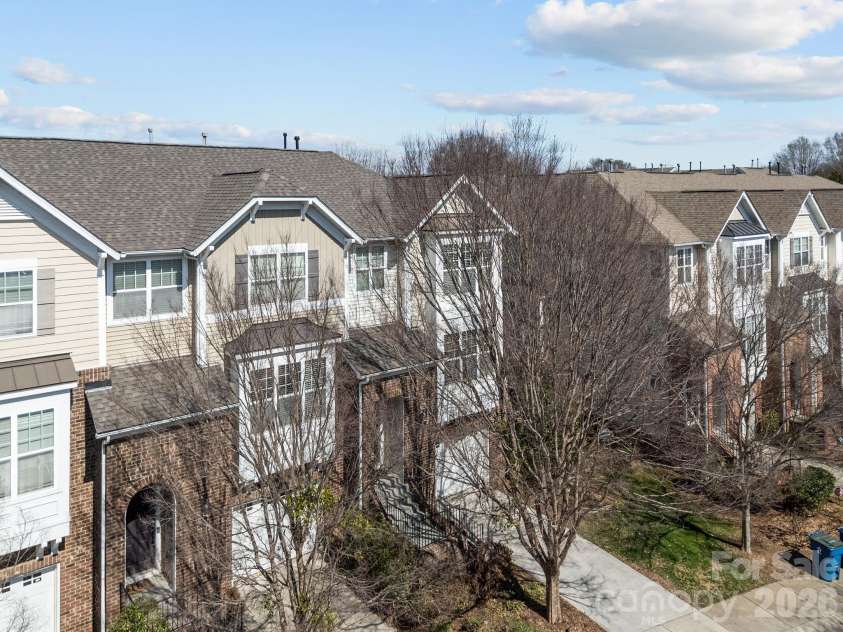 11156 Green Spring Drive, Huntersville, NC 28078.  MLS# CAR4353503, YatesRealty ID 25135. End Unit Townhome View (Right)