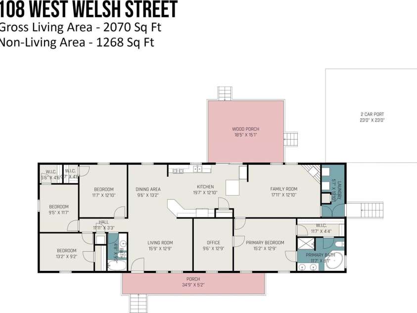 108 Welsh Street, Kershaw, SC 29067.  MLS# CAR4277713, YatesRealty ID 25142. 