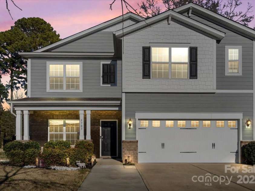 5703 Eleanor Rigby Road, Charlotte, NC 28278.  MLS# CAR4232389, YatesRealty ID 2517. Front of the home