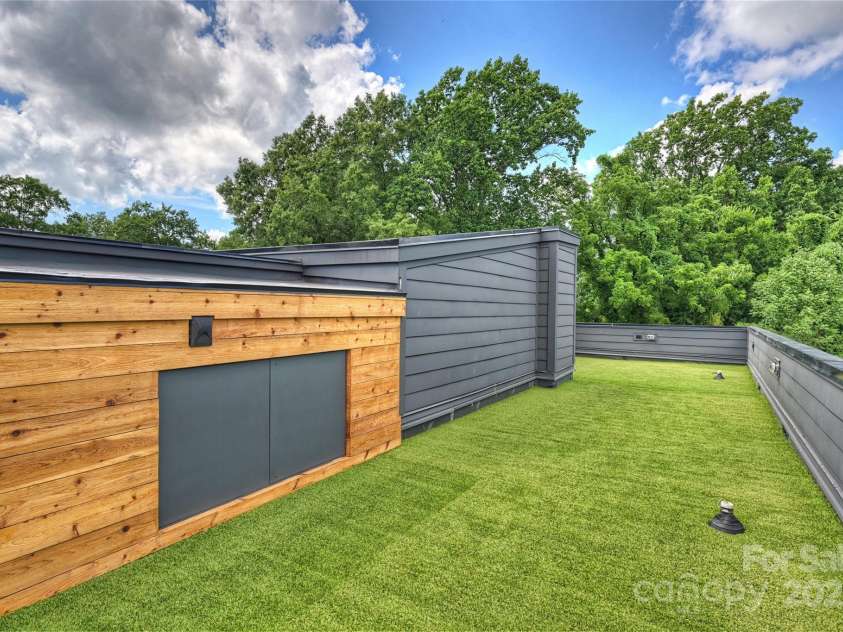 209 Coxe Avenue, Charlotte, NC 28208.  MLS# CAR4317476, YatesRealty ID 25172. Roof top terrace