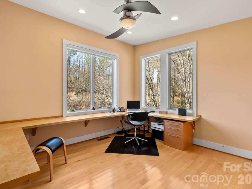 404 Amanda Drive, Mars Hill, NC 28754.  MLS# CAR4374158, YatesRealty ID 25181. Bedroom 2 Adjacent to Primary Bedroom Used as an Office