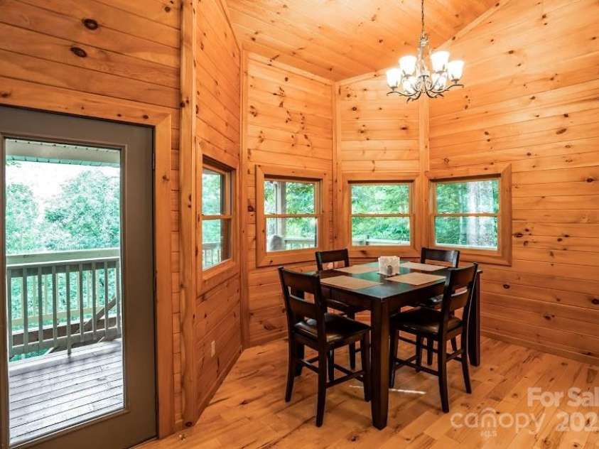 70 Double Back Lane, Mars Hill, NC 28754.  MLS# CAR4304443, YatesRealty ID 2519. T&G throughout cabin
