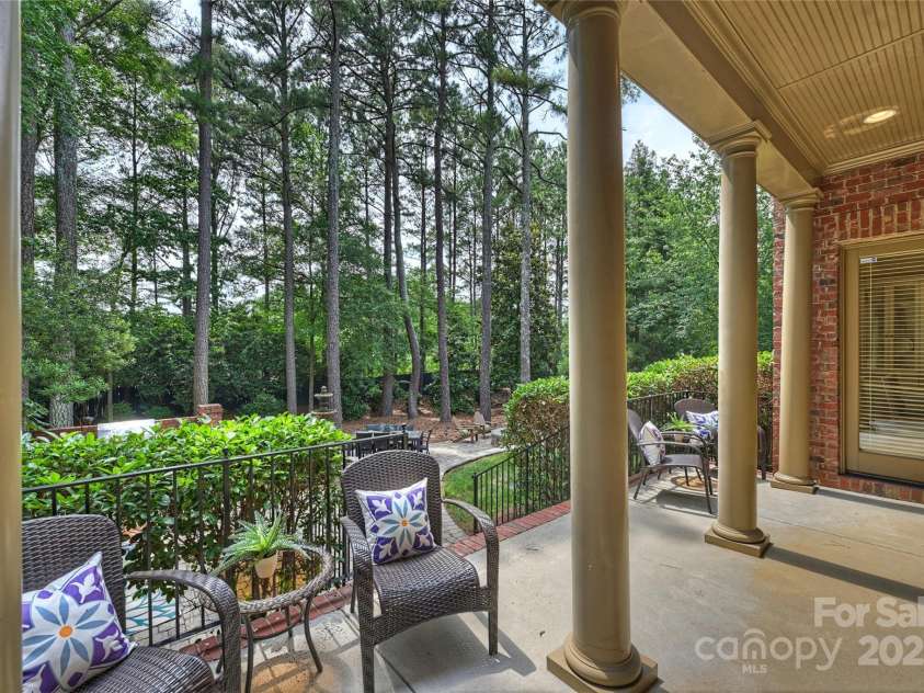 14652 Villalonga Lane, Charlotte, NC 28277.  MLS# CAR4265221, YatesRealty ID 25190. Elegant covered back patio