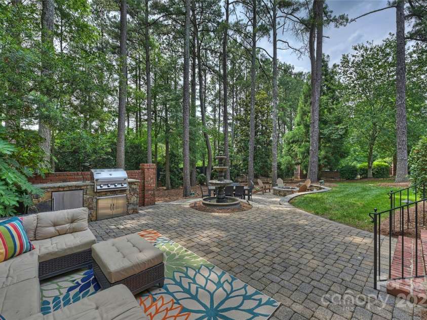 14652 Villalonga Lane, Charlotte, NC 28277.  MLS# CAR4265221, YatesRealty ID 25190. Expansive paver patio