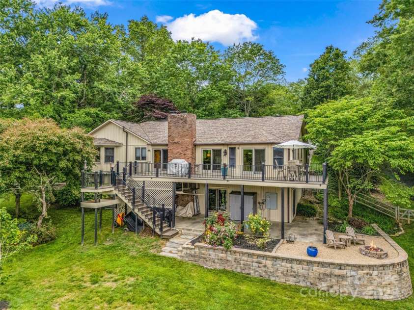 11 Bannerwood Drive, Horse Shoe, NC 28742.  MLS# CAR4257161, YatesRealty ID 25194. Back of Home