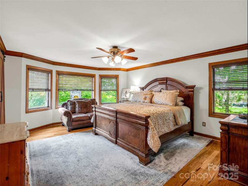 11 Bannerwood Drive, Horse Shoe, NC 28742.  MLS# CAR4257161, YatesRealty ID 25194. Primary Bedroom