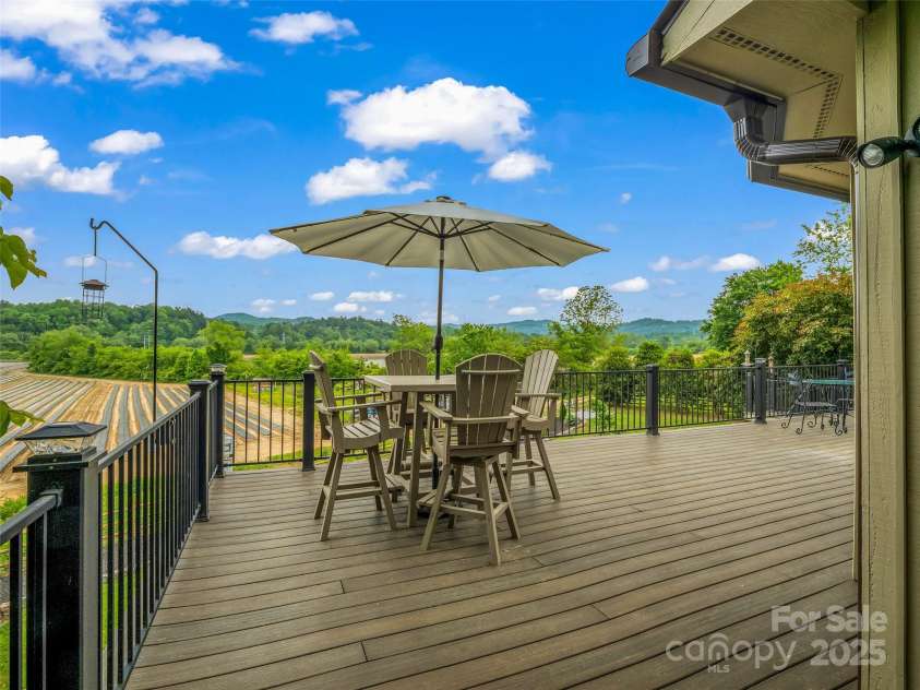 11 Bannerwood Drive, Horse Shoe, NC 28742.  MLS# CAR4257161, YatesRealty ID 25194. Trex decking