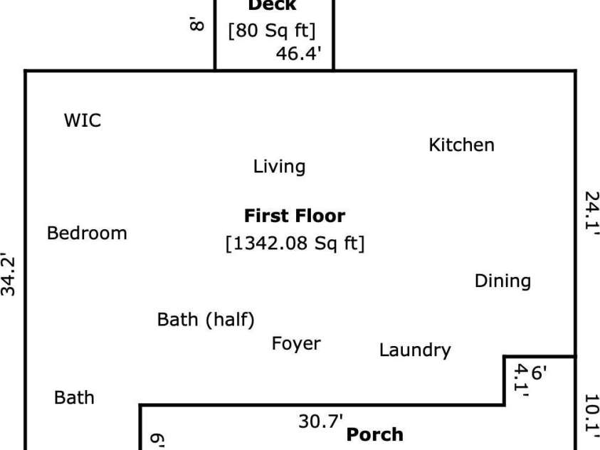 10 Terrapin Trail, Flat Rock, NC 28731.  MLS# CAR4381430, YatesRealty ID 25215. First  floor floorplan