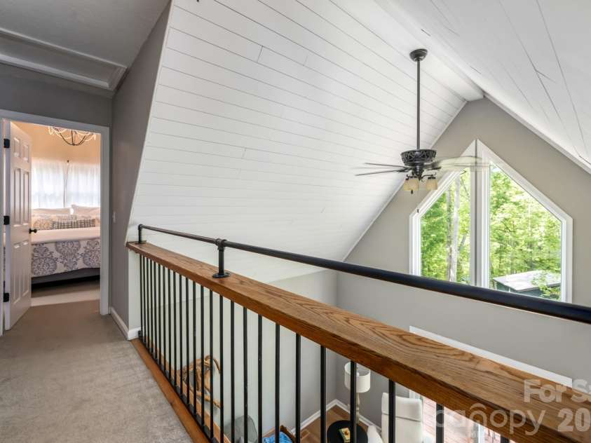 10 Terrapin Trail, Flat Rock, NC 28731.  MLS# CAR4381430, YatesRealty ID 25215. Upstairs has two bedrooms and full bath
