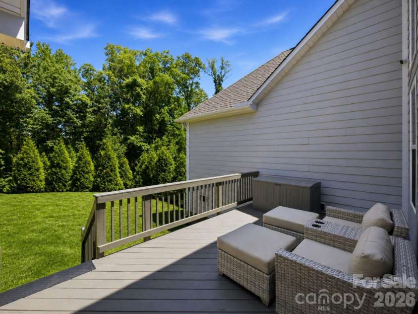 4198 Abernathy Place, Harrisburg, NC 28075.  MLS# CAR4378263, YatesRealty ID 25218. Back Deck
