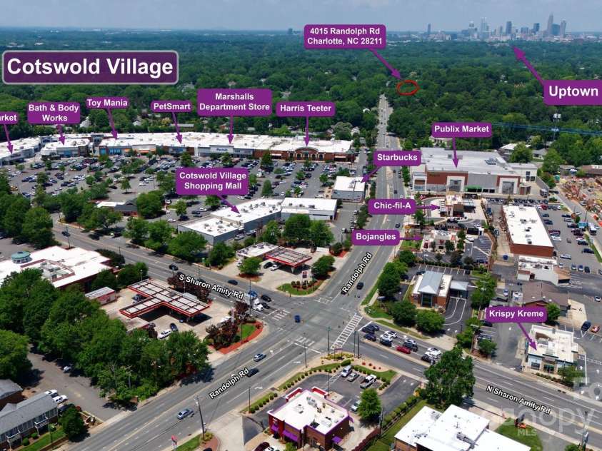 4015 Randolph Road, Charlotte, NC 28211.  MLS# CAR4268980, YatesRealty ID 25232. 
