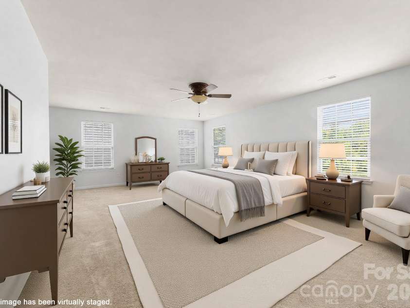3338 Cord Oak Court, Gastonia, NC 28056.  MLS# CAR4385770, YatesRealty ID 25234. Primary Bedroom