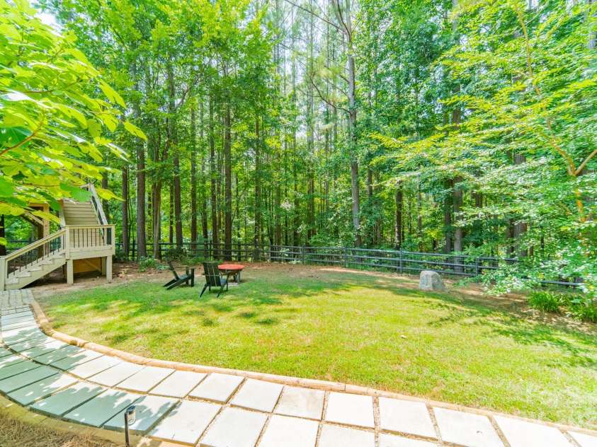 1594 High Ridge Drive, Stanley, NC 28164.  MLS# CAR4279439, YatesRealty ID 25239. Path from Basement or Backyard to Driveway 