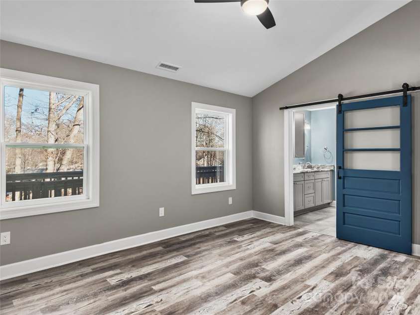 611 Peniel Road, Columbus, NC 28722.  MLS# CAR4327826, YatesRealty ID 2524. Large primary, separated from the other bedrooms of the house