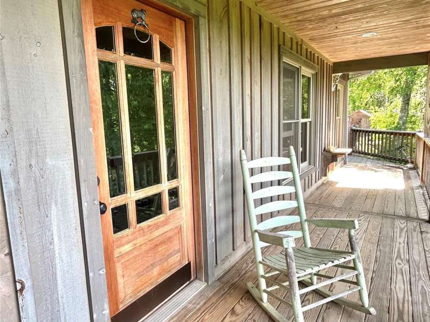 219 Sandalwood Drive, Whittier, NC 28789.  MLS# CAR4255681, YatesRealty ID 25244. Covered front Porch