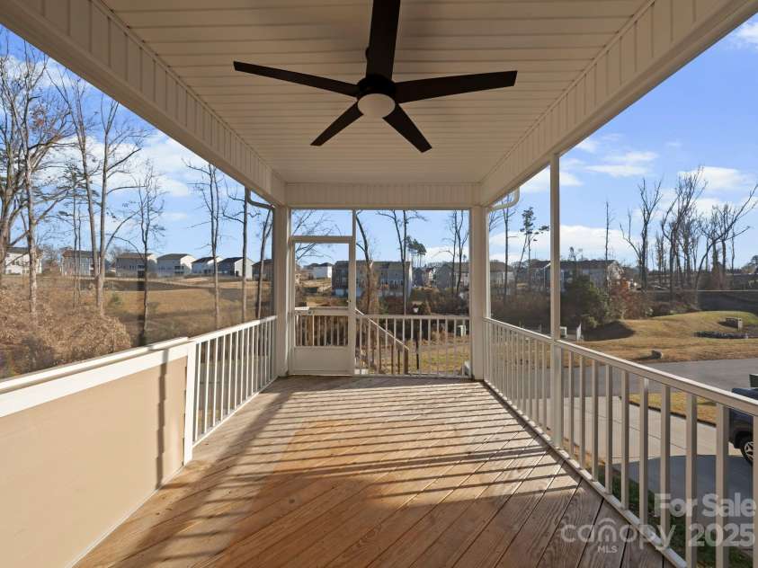 619 R L Stowe Road, Belmont, NC 28012.  MLS# CAR4329800, YatesRealty ID 25251. Covered and screened back porch