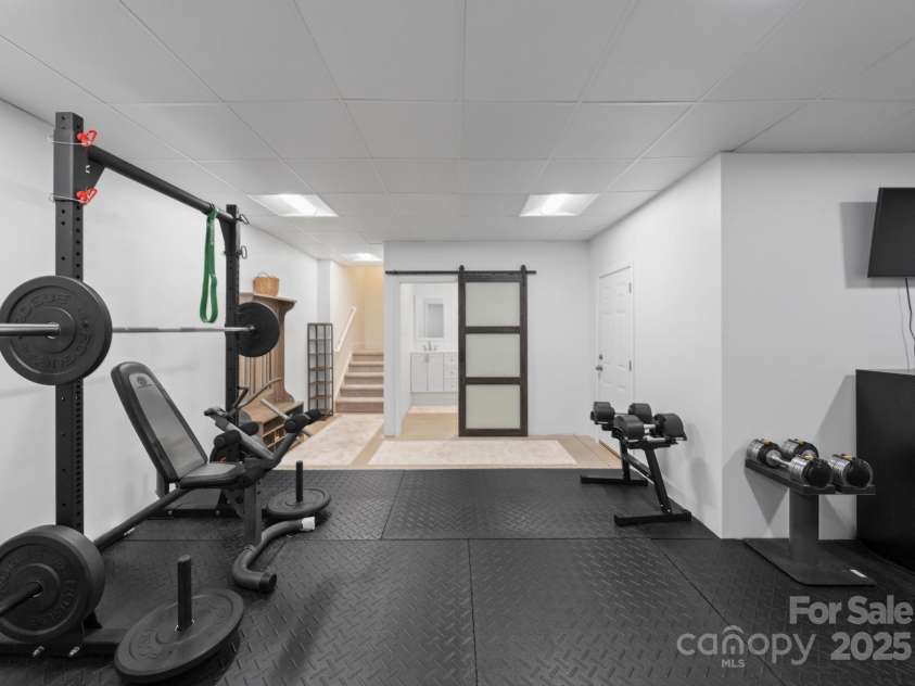 619 R L Stowe Road, Belmont, NC 28012.  MLS# CAR4329800, YatesRealty ID 25251. Partially finished basement