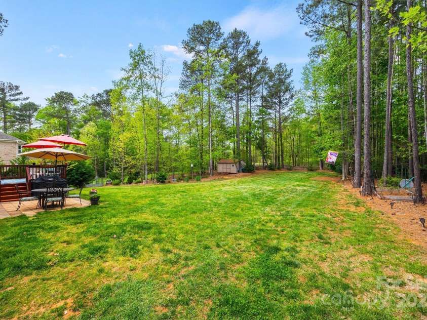 3095 Foggy Hollow Lane, Clover, SC 29710.  MLS# CAR4243248, YatesRealty ID 25252. 0.8 acre fenced, private lot