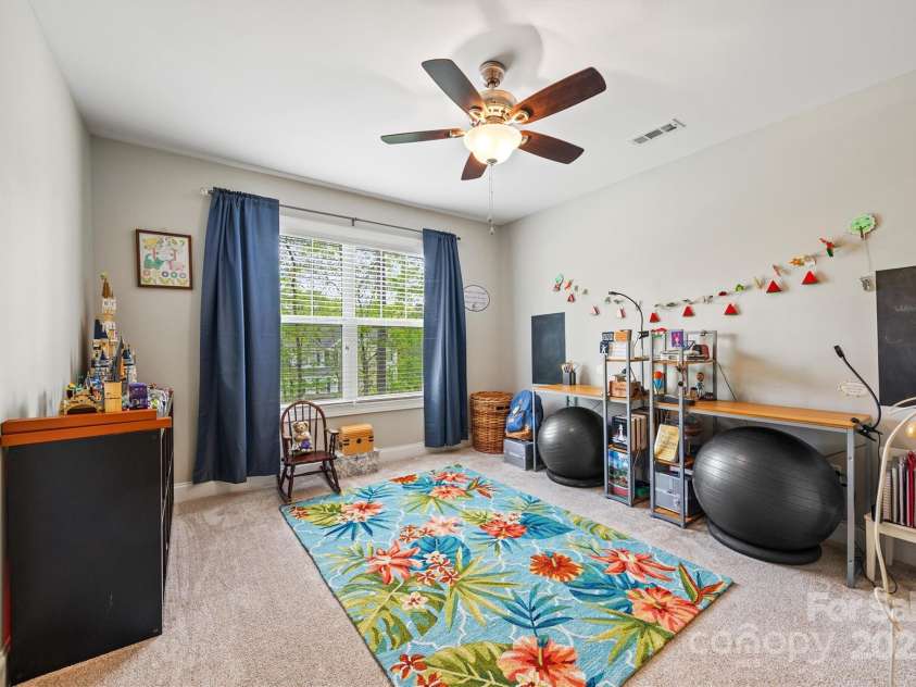 3095 Foggy Hollow Lane, Clover, SC 29710.  MLS# CAR4243248, YatesRealty ID 25252. Bedroom #3 upstairs with large windows