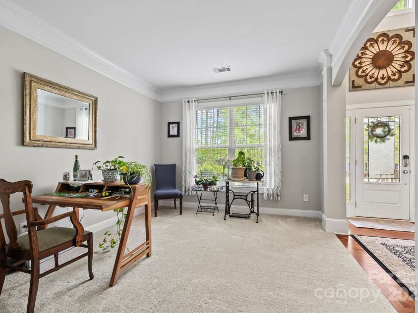 3095 Foggy Hollow Lane, Clover, SC 29710.  MLS# CAR4243248, YatesRealty ID 25252. Living room/office on main level