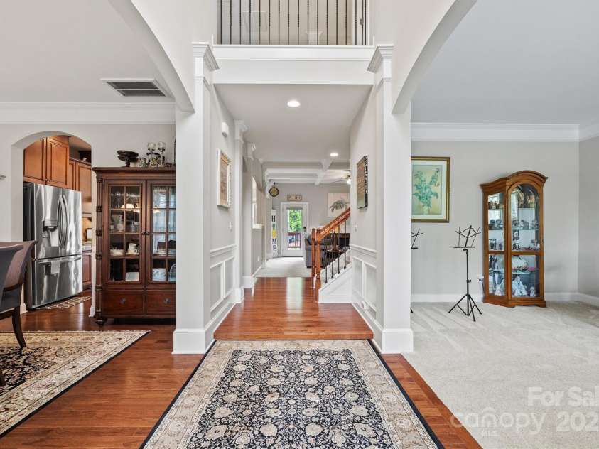 3095 Foggy Hollow Lane, Clover, SC 29710.  MLS# CAR4243248, YatesRealty ID 25252. Two story foyer with formal dining and living room