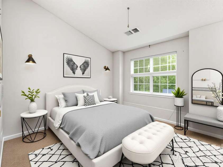 10223 Reindeer Way Lane, Charlotte, NC 28216.  MLS# CAR4268140, YatesRealty ID 25261. Bedroom two virtually staged