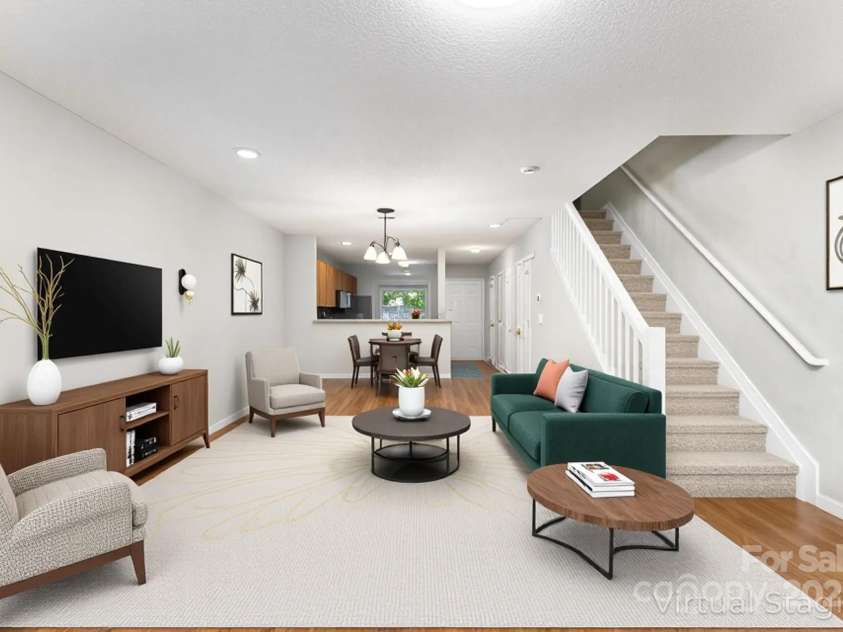 10223 Reindeer Way Lane, Charlotte, NC 28216.  MLS# CAR4268140, YatesRealty ID 25261. Living area virtually staged