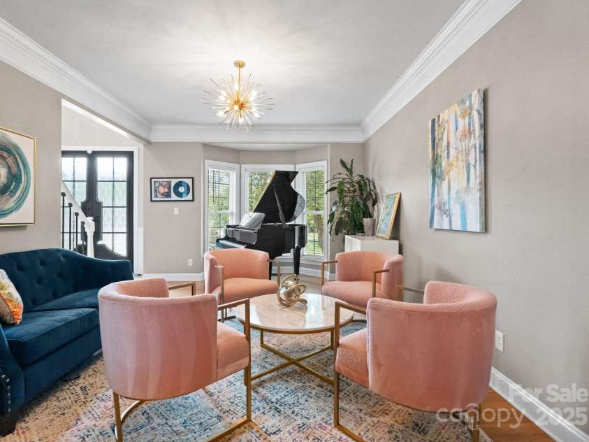 11202 Mountain Pine Drive, Charlotte, NC 28214.  MLS# CAR4273710, YatesRealty ID 25269. Living/Piano Room