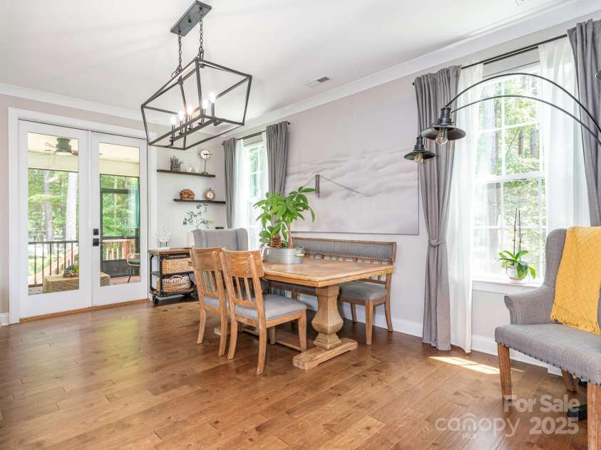 3227 Cape Fox Court, Denver, NC 28037.  MLS# CAR4273425, YatesRealty ID 25276. Dining Room to Screened-in porch