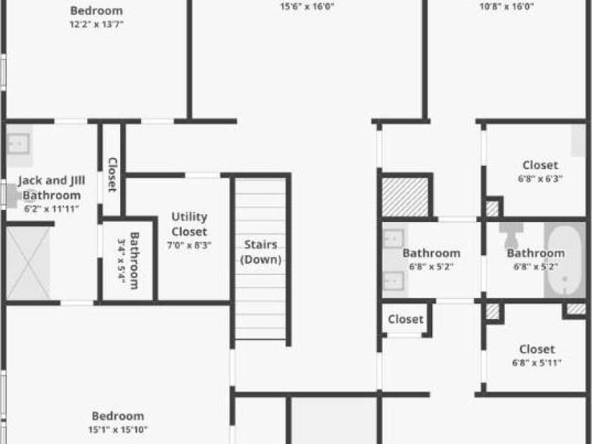 1426 Whitman Court, York, SC 29745.  MLS# CAR4227573, YatesRealty ID 2528. Upstairs floorplan
