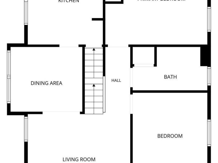 2076 Connelly Springs Road, Lenoir, NC 28645.  MLS# CAR4380178, YatesRealty ID 25293. Floor plan- first level