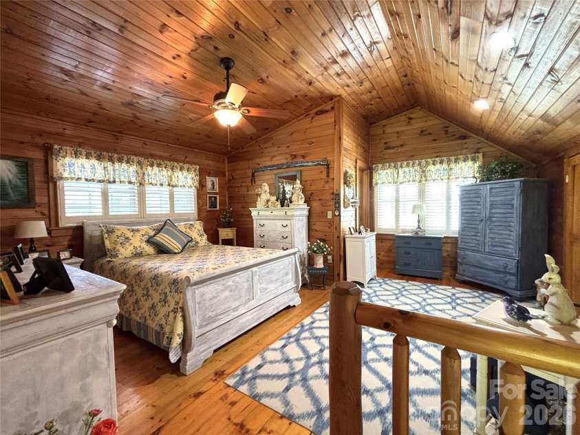 361 Black Camp Gap Road, Maggie Valley, NC 28751.  MLS# CAR4383045, YatesRealty ID 25299. Loft used as secondary bedroom.
