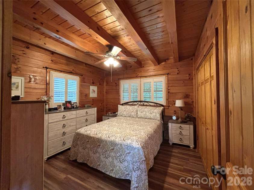 361 Black Camp Gap Road, Maggie Valley, NC 28751.  MLS# CAR4383045, YatesRealty ID 25299. Main level, primary bedroom.