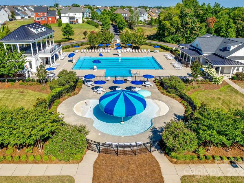 1033 Dorsey Drive, Fort Mill, SC 29715.  MLS# CAR4258362, YatesRealty ID 25303. McCullough community pool and recreation area