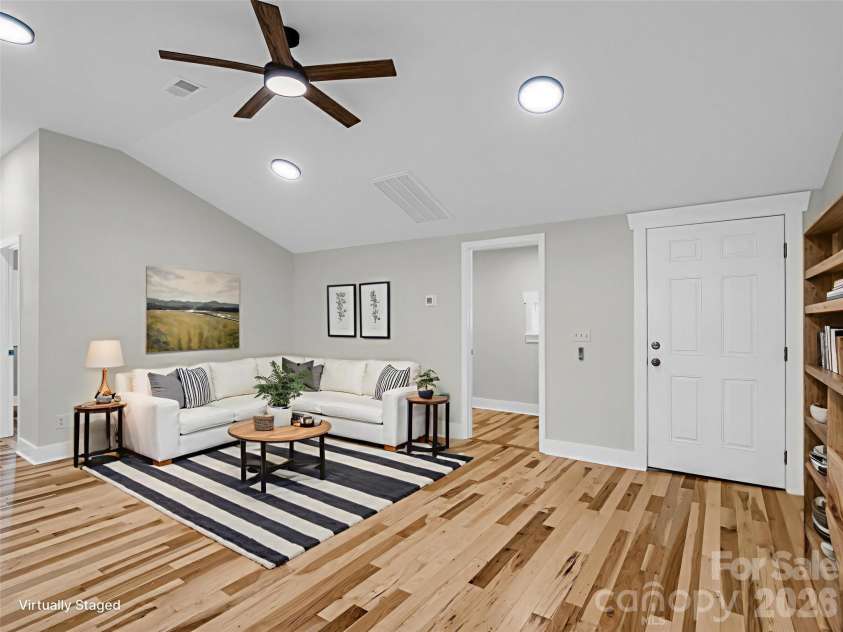 5923 Highway 14 Highway, Landrum, SC 29356.  MLS# CAR4386371, YatesRealty ID 25306. Living Room Virtually Staged