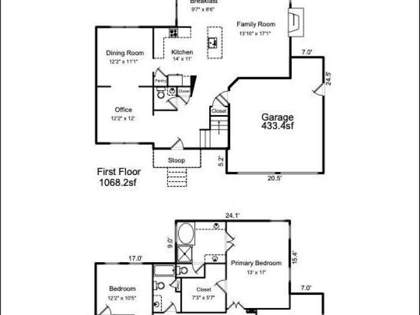 9027 Tayside Court, Huntersville, NC 28078.  MLS# CAR4349229, YatesRealty ID 25309. Floor Plan
