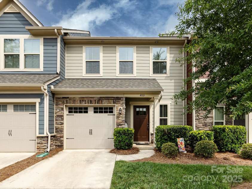 403 Park Meadows Drive, Matthews, NC 28104.  MLS# CAR4263302, YatesRealty ID 25331. One car garage