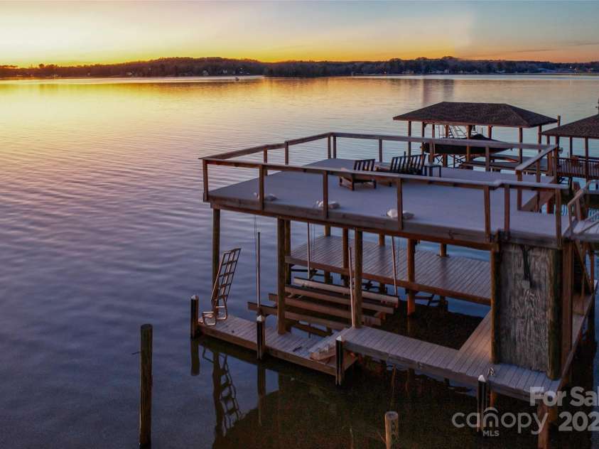 7111 Anchorage Lane, Tega Cay, SC 29708.  MLS# CAR4224144, YatesRealty ID 2534. Fantastic boat dock with a sundeck