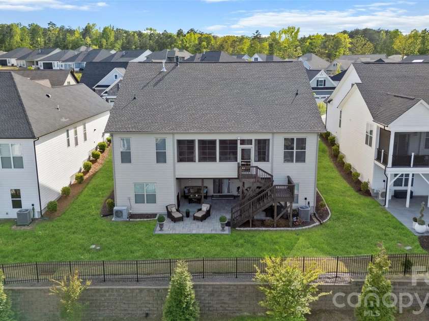 82212 Standing Oak Drive, Charlotte, NC 28278.  MLS# CAR4367652, YatesRealty ID 25352. 82212 Standing Oak Dr Backyard Ariel View