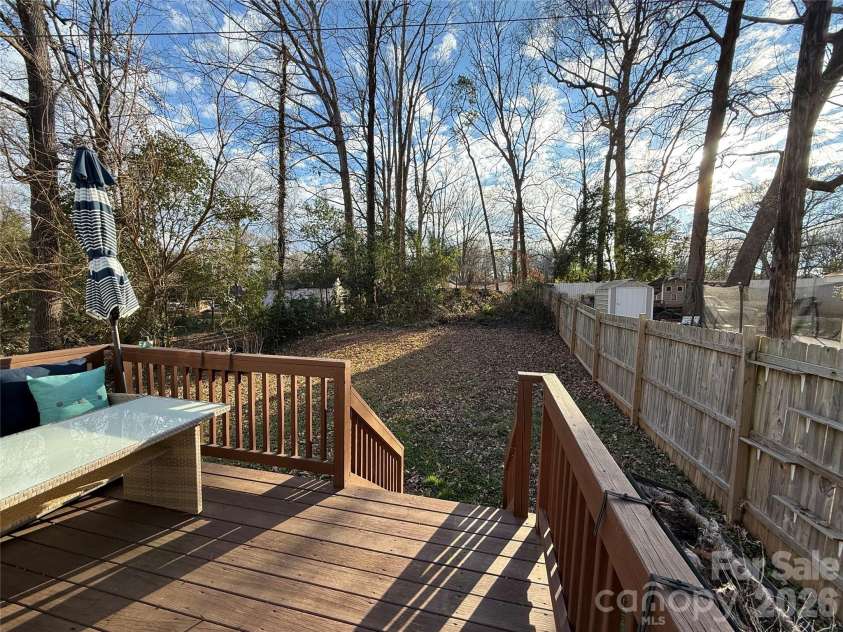 1828 Finchley Drive, Charlotte, NC 28215.  MLS# CAR4335930, YatesRealty ID 2536. Relax and enjoy the incredible Back Deck.