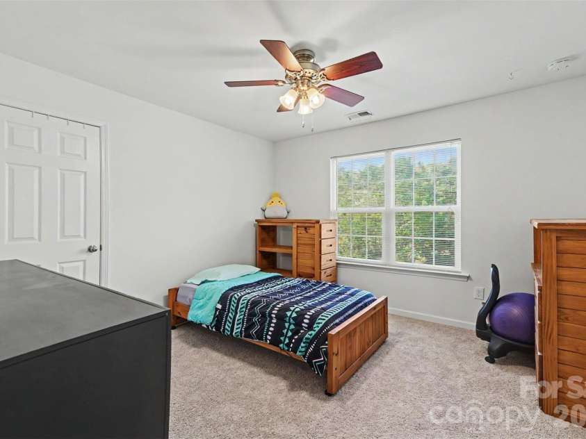 9107 Kensington Forest Drive, Harrisburg, NC 28075.  MLS# CAR4377399, YatesRealty ID 25360. Bedroom 3